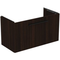 Dulapuri si blaturi pentru lavoare baie Dulap baza suspendat Ideal Standard i.life S cu un sertar, 80cm, stejar cafeniu