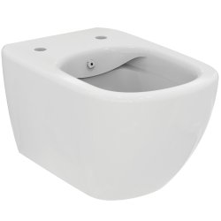 Vase WC Vas WC suspendat Ideal Standard Tesi Rimless, cu functie de bideu si fixare ascunsa, alb