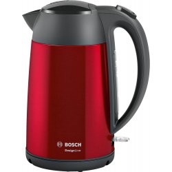 Fierbator Bosch TWK3P424 Design Line, 1.7 litri, rosu