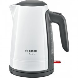 Electrocasnice mici Fierbator Bosch TWK6A011 ComfortLine 2400W, cana termoizolanta 1.7 litri, alb - gri inchis