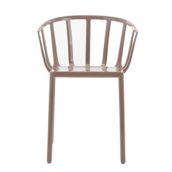 Mobilier Terasa & Gradina Set 2 scaune Kartell Venice design Philippe Starck gri-maro