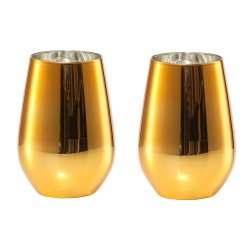 Cadouri pentru cei dragi Set 2 pahare apa Schott Zwiesel Vina Shine Gold, cristal Tritan, 397ml