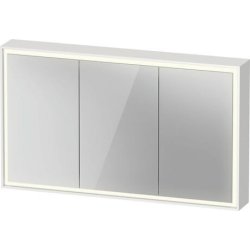 Dulap cu oglinda Duravit Vitrium 120cm, iluminare LED cu senzor, alb mat décor