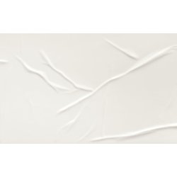 Faianta Diesel living Wrinkle Foil 75x25cm, 12mm, white glossy