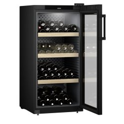 Electrocasnice mari Vitrina de vinuri Liebherr Wine WPbl 4201, 141 sticle, clasa E, Negru