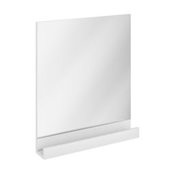 Oglinda baie Ravak Concept 10° cu polita, 65x75x11cm, alb