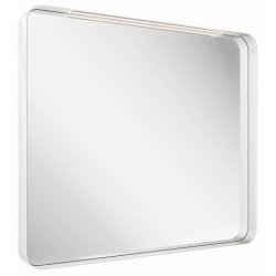 Oglinda cu iluminare LED Ravak Strip 90x70cm, rama alba, IP44