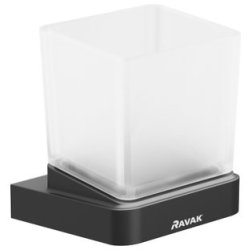 Accesorii baie Pahar cu suport Ravak Concept 10° TD 210.20, black