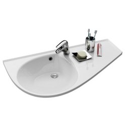 Obiecte sanitare Lavoar asimetric Ravak Avocado Comfort R, 95x53cm, orientare dreapta, compozit