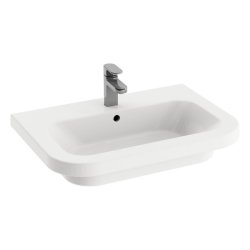 Obiecte sanitare Lavoar ceramic Ravak Concept Chrome 65x47cm, montare pe mobilier, alb