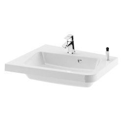 Obiecte sanitare Lavoar asimetric Ravak Concept 10° 65x53.5cm, stanga, alb