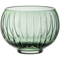 Vaze & Boluri decorative Votiv Zwiesel Glas Signum, design Bernadotte & Kylberg, handmade, 10cm, verde fumuriu
