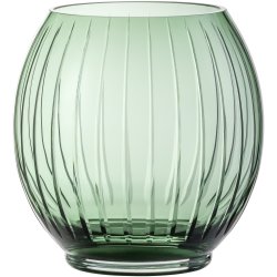 Vaze & Boluri decorative Vaza Zwiesel Glas Signum, design Bernadotte & Kylberg, handmade, 19cm, verde fumuriu