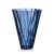 Vaza Kartell Shanghai design Mario Bellini, h44cm, albastru transparent