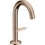 Baterie lavoar Hansgrohe Axor ONE Select 140, ventil push-open, red gold lustruit
