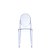 Set 2 scaune Kartell Victoria Ghost design Philippe Starck, bleu transparent