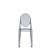 Set 2 scaune Kartell Victoria Ghost design Philippe Starck, fumuriu transparent