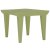 Masuta Kartell Bubble, design Philippe Starck,51.5x51.5cm, hx41.5cm, verde