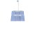 Suspensie Kartell Ge' design Ferruccio Laviani, E27 max 70W, h37cm, bleu transparent
