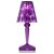 Veioza Kartell Battery design Ferruccio Laviani, LED 0.8W, h22cm, violet pruna transparent