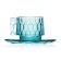 Ceasca si farfuriuta Kartell Jellies Family, design Patricia Urquiola, albastru transparent