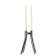 Suport lumanari Kartell Abbracciaio design Philippe Starck & Ambroise Maggiar, h 25cm, gri lucios
