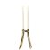 Suport lumanari Kartell Abbracciaio design Philippe Starck & Ambroise Maggiar, h 25cm, auriu