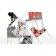 Scaun Kartell Mademoiselle design Philippe Starck, tapiterie Missoni, Cartagena alb-negru