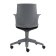 Scaun birou cu brate Kartell Spoon Chair, design Antonio Citterio & Toan Nguyen, gri-negru
