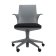Scaun birou cu brate Kartell Spoon Chair, design Antonio Citterio & Toan Nguyen, gri-negru