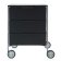 Comoda cu rotile Kartell Mobil Mat, design Antonio Citterio & Oliver Low, 49xc47.5cm, h63cm, negru mat