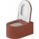 Vas wc suspendat Duravit Millio DuroCast, interior ceramic alb cu HygieneGlaze, Surface Grooves, rosu scortisoara