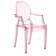 Scaun copii Kartell Lou Lou Ghost design Philippe Starck, roz transparent