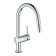 Baterie bucatarie Grohe Minta Touch Electronic cu dus extractibil dual spray, pipa C, crom
