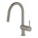 Baterie bucatarie Grohe Minta cu dus extractibil, pipa C, brushed hard graphite