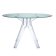 Masa Kartell Sir Gio design Philippe Starck, diametru 120cm, verde - transparent