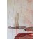 Masuta Kartell Thierry design Piero Lissoni, 45x45x45cm, baza metal, blat sticla, burgundy