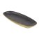 Platou oval Deko Senso Ceylon 25x11.5cm, portelan, negru
