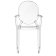 Scaun Kartell Louis Ghost design Philippe Starck, transparent