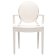 Scaun Kartell Louis Ghost design Philippe Starck, alb lucios
