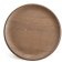 Masuta Kartell Al Wood design Philippe Stark, d40cm, h45.5cm, furnir, baza negru, lemn inchis