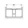 Dulap baza Geberit Smyle Square cu 2 sertare, 75cm, alb lucios