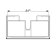 Dulap baza Geberit Xeno2 88x46.2x22cm cu un sertar, gri structurat