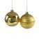 Decoratiune brad Deko Senso Rhinestone Shine, sticla, 8cm, auriu