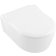 Set vas WC suspendat Villeroy & Boch Avento DirectFlush Ceramic Plus si capac slim cu inchidere lenta, alb Alpin