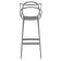 Scaun inalt Kartell Masters Stool design Philippe Starck & Eugeni Quitllet, 75cm, gri