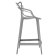 Scaun inalt Kartell Masters Stool design Philippe Starck & Eugeni Quitllet, 65cm, gri