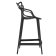 Scaun inalt Kartell Masters Stool design Philippe Starck & Eugeni Quitllet, 65cm, negru