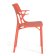 Set 2 scaune Kartell A.I. design Philippe Starck, portocaliu