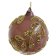 Set 4 decoratiuni brad Deko Senso glob 10cm, sticla, mov cu detalii aurii
